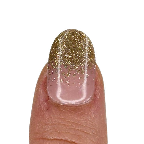 Glitter oro trasparente